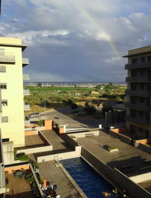 Apartamento Con Piscina ,Parking Y Aire Acondicionado Sant Carles De La Rapita Exterior photo